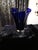 Mid-Century Modern Vintage Mid-Century Modern Murano Style Cobalt Blue Handblown Handkerchief Ruffled Art Glass Vase For Sale - Image 3 of 5