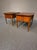 Beautiful, classic pair of Danish-modern inspired mid-century modern side tables by Lane Furniture. These tables highlight...