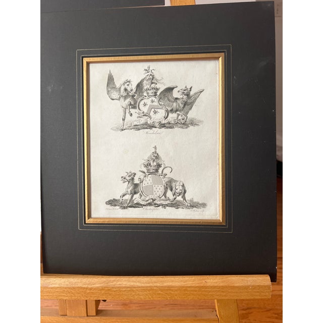 Set of 3 Antique 18th Century English Peerage Heraldic Crests Form by Charles Catton For Sale - Image 4 of 12