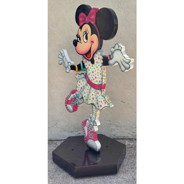 Walt Disney Life-Size Sculpture of Dancing Minnie Mouse on Wheeled Base For Sale - Image 9 of 10
