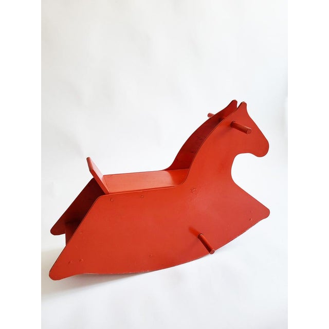 Mid-Century Modern Mid-Century Modern Sculptural Swiss Rocking Horse, 1960s For Sale - Image 3 of 8