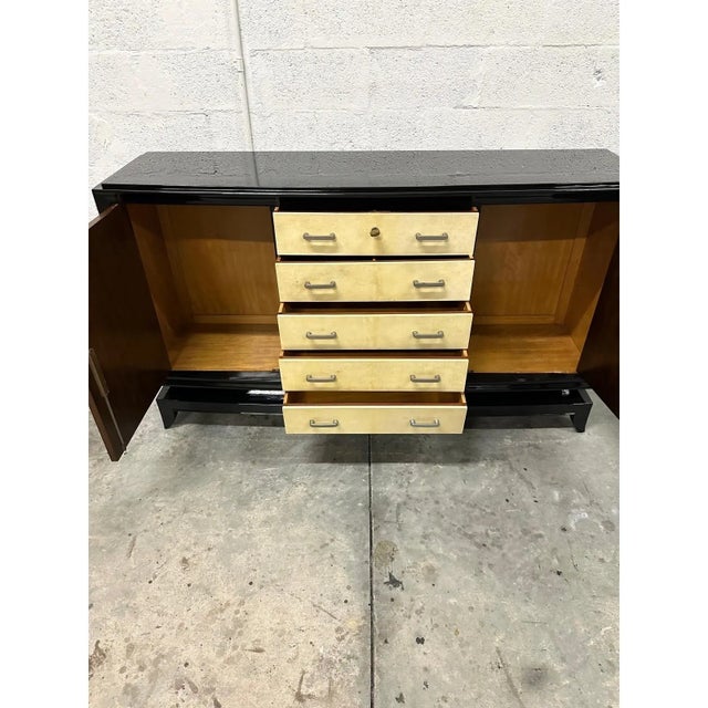 Masterpiece French Art Deco Parchment Sideboards / Buffet 1935s For Sale - Image 11 of 12