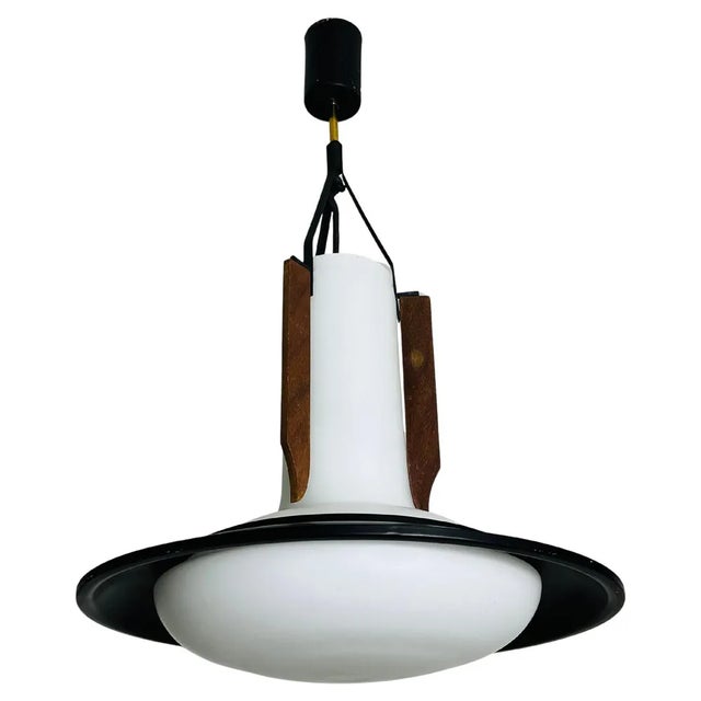 Mid-Century Modern Opal Glass Pendant, 1960s For Sale - Image 12 of 12