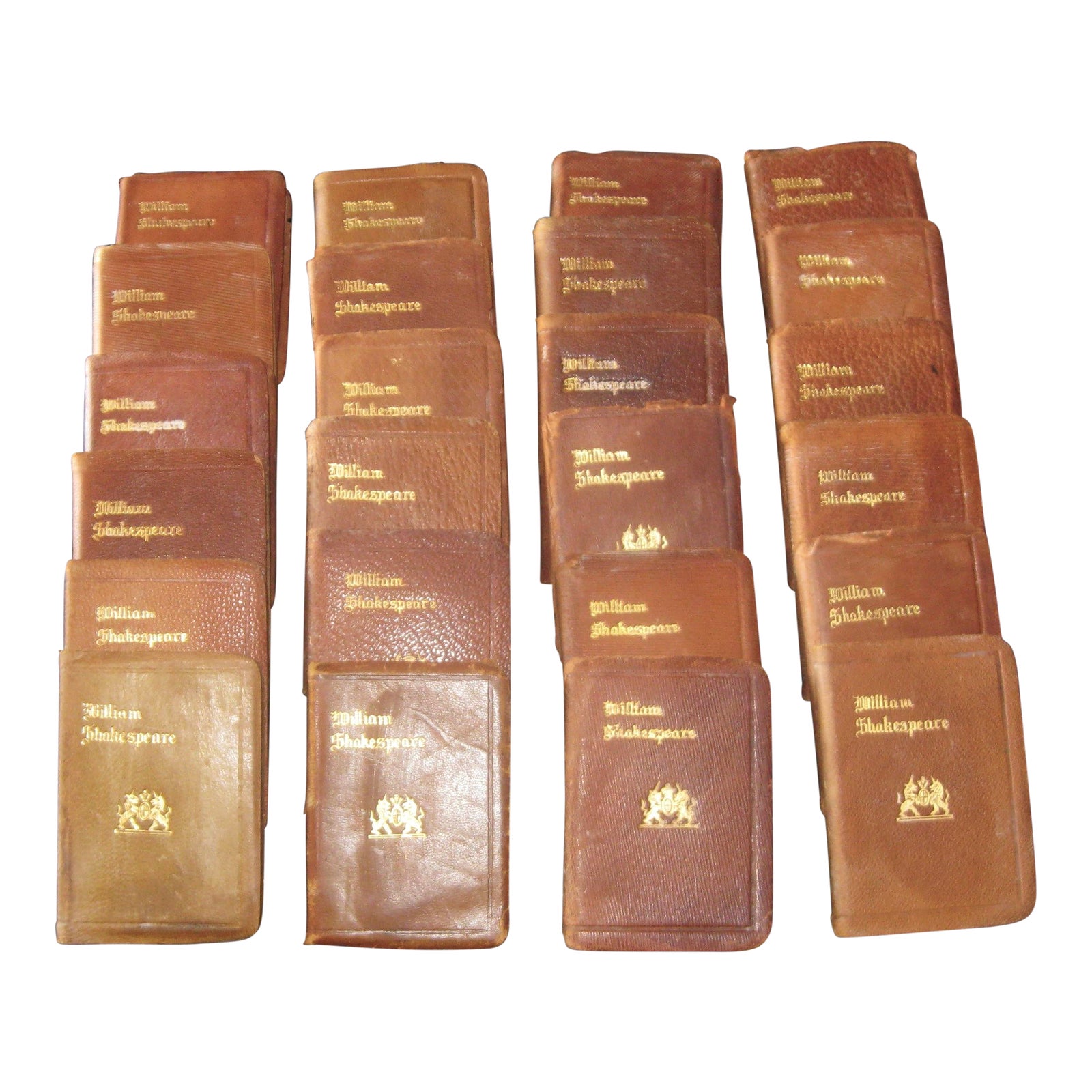 24 Miniature Shakespeare Leather Pocket Books, Published by the