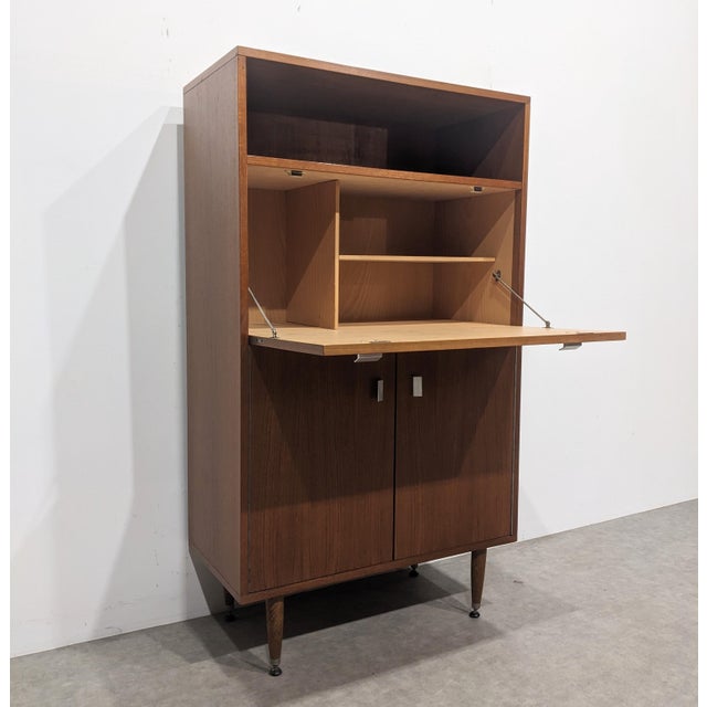 Vintage Wooden Secretary, 1960s For Sale - Image 3 of 9