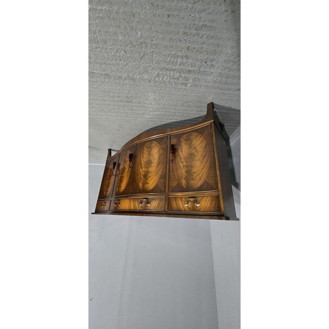 Mahogany Serpentine Sideboard, 1920s For Sale - Image 4 of 16