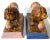 Rare Pair of Ralph Wood Staffordshire Medici Lions in Pink and Blue Bases For Sale In Greensboro - Image 6 of 12