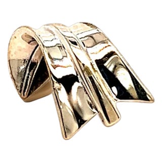 Tiffany & Co Estate "Wave" Tie Pin Sterling Silver 2.7 Grams For Sale