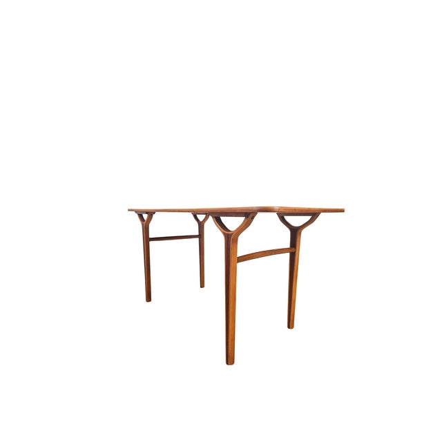 AX Series Tigerwood Coffee Table by Peter Hvidt & Orla Mølgaard-Nielsen, 1950s For Sale - Image 4 of 8
