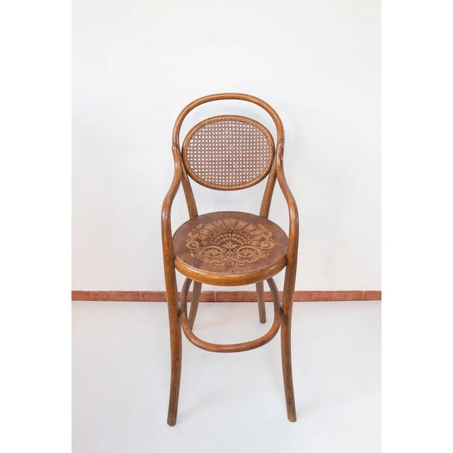 Brown Luterma Highchair from Thonet, 1900s For Sale - Image 8 of 10