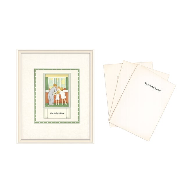 A charming original color book illustration from a beloved children's work by A.A. Milne, featuring the enchanting artwork...
