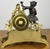 Vintage Style Brass Figurine Mantel Clock For Sale - Image 5 of 13