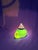 Glass Rare Antique Blue Satin Glass Oil Kerosene Finger Lamp Hand-Blown Uv Reactive For Sale - Image 7 of 18