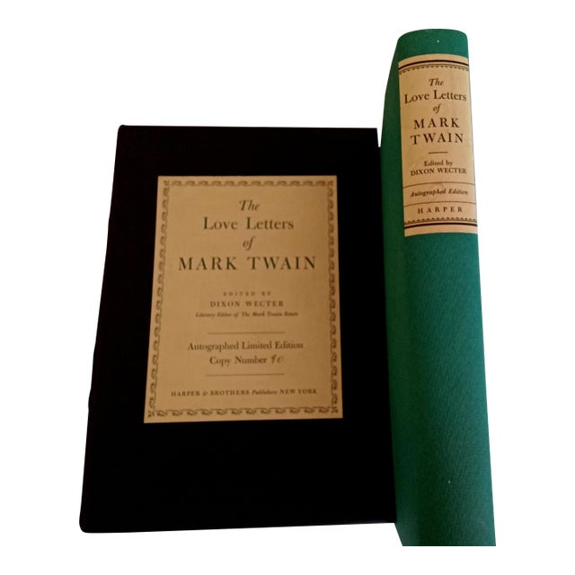20th Century Mark Twain ,Autographed Limited Edition ,"The Love Letters ". For Sale