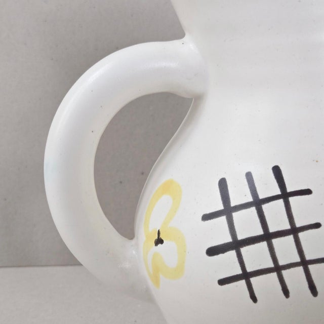 Vintage Ceramic Pitcher by André Baud for Vallauris, 1950s For Sale - Image 10 of 13