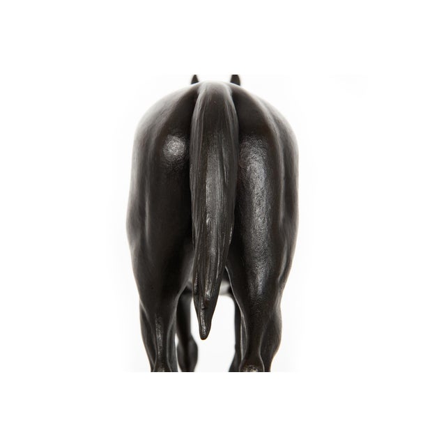 French Antique Bronze Sculpture of Racehorse by Francois Peyrol Ca. 1910 For Sale - Image 15 of 18