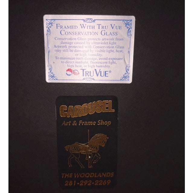 1970s “Tavern on the Green” by Leroy Neiman – Hand Signed – Custom Framed With Conservation Glass For Sale - Image 13 of 14