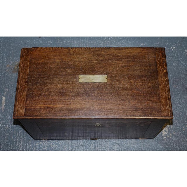 Large Victorian Military Campaign Specimen Trunk For Sale - Image 15 of 18