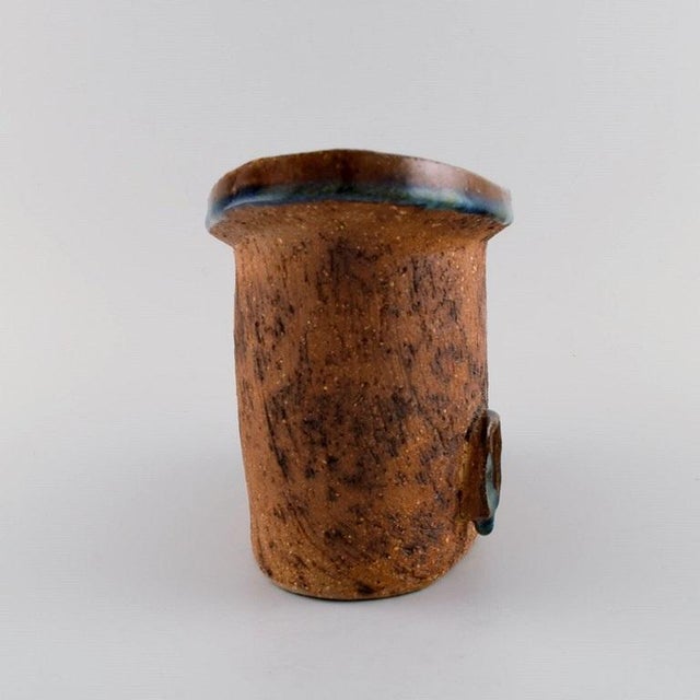 Large Freform Vase by Curt M. Addin for Glumslöv, 1960s For Sale - Image 3 of 8