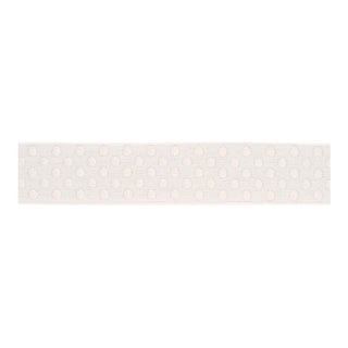 Schumacher Dotted Embroidered Tape Trim in Ivory For Sale