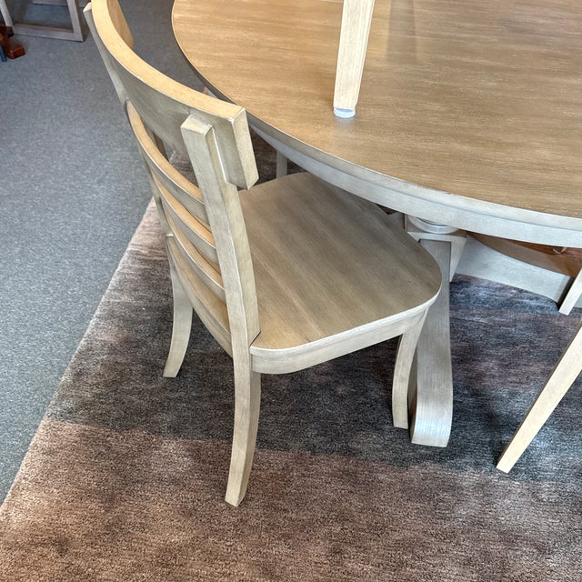 Tan Pottery Barn Liam Dining Chairs, a Pair For Sale - Image 8 of 12