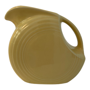 Vintage Homer Laughlin Fiestaware Yellow Disc Pitcher