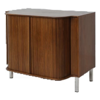 Tambour Midcentury Cabinet For Sale