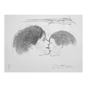 1970 Alexander Dobkin Caress Lithograph