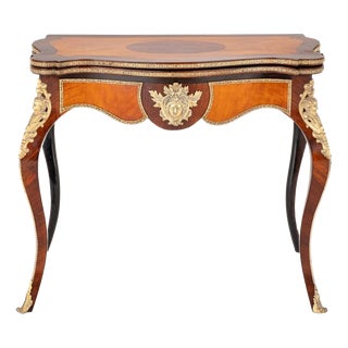 Empire French Card Table, 1860s For Sale