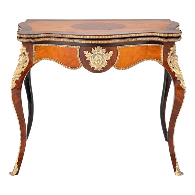 Empire French Card Table, 1860s For Sale