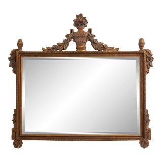 Uttermost Urn Designed Gold Frame French Style Mirror For Sale