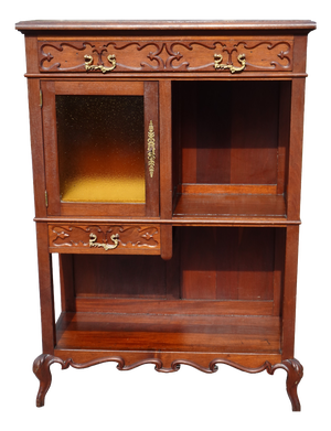 Art Nouveau Small Cabinet Display with Glass, 1920s