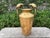 Dolbi Cashier Brass Vase With Parrots. Offered is a beautiful large Hollywood Regency/Tropical heavy hammered brass vase...