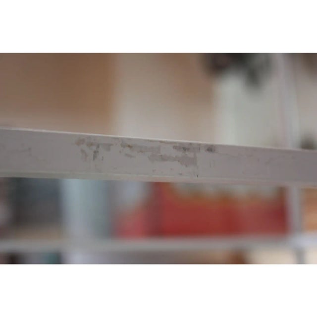 White Pair of Mid-Century Painted Iron Arched Etageres For Sale - Image 8 of 13