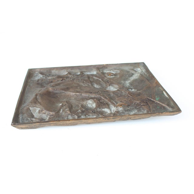 Bronze Weinlese Relief from Maria Kincses, 1977 For Sale - Image 6 of 8