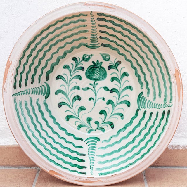 Spanish Hand-Painted Ceramic Wall Bowl, 2010s For Sale - Image 13 of 13