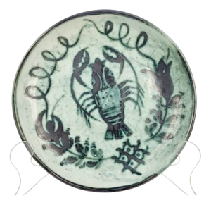 Ceramic Decorative Plate by Géza Gorka, 1960s