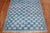 Vivid Blue Vintage Turkish Deco Rug For Sale - Image 4 of 10