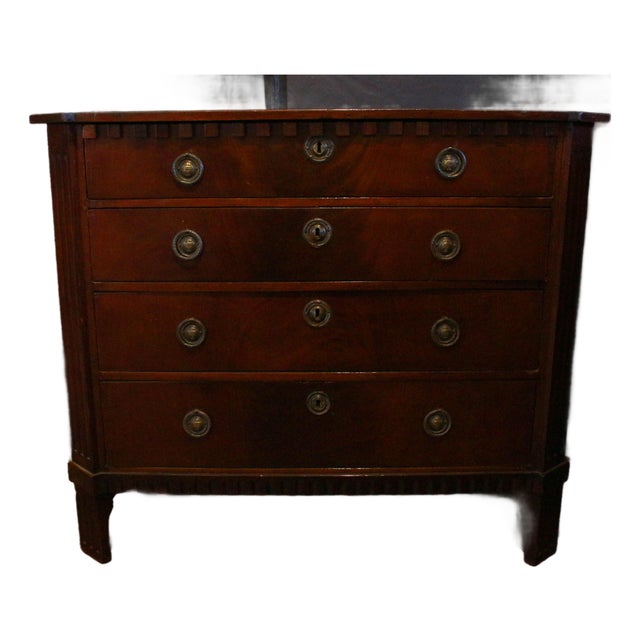 C. 1780-1800 Neoclassical Dutch 4-Drawer Commode For Sale
