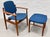 Mid Century Modern Danish Teak Model 203 Armchair + Ottoman by Arne Vodder for France & Daverkosen, C. 1960's For Sale - Image 12 of 17