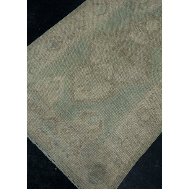 Turkish Turkish Oushak Rug 3' x 11' #17834 For Sale - Image 3 of 8