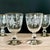 Mid-Century Modern Vintage Queen Esther White Rose Pattern Goblets 5 1/2″ Tall - Set of 4 For Sale - Image 3 of 9