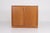 Teak sideboard with two doors, on a solid base. Scandinavian design, 1970s. H 81 cm x D 42 cm x W 94 cm. Usable depth 36...