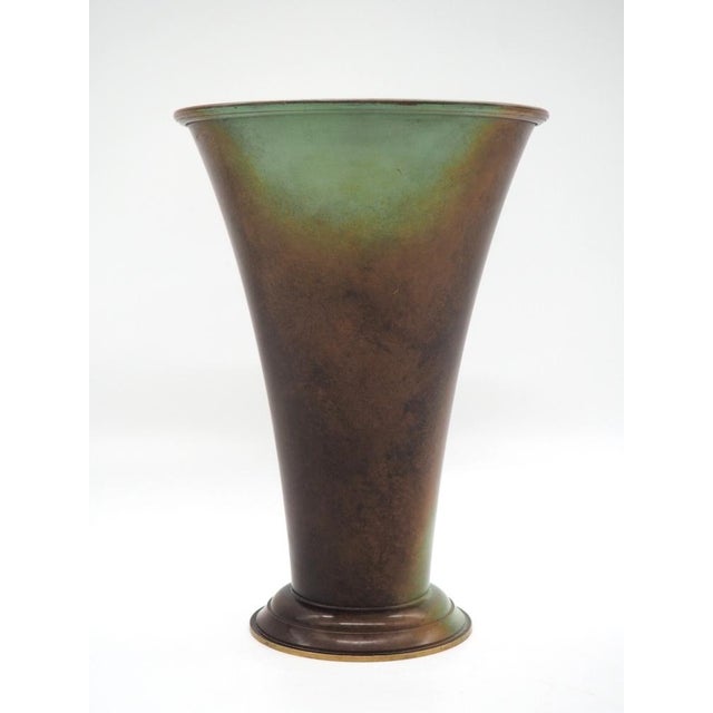 Art Deco Bronze Vase Ystad Metal/Bronze Sweden 1940s from Ystad-Metall For Sale - Image 9 of 9