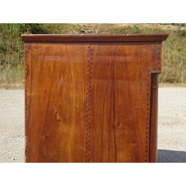 Antique Sideboard with Diamond-Shaped Wood Marquetry Top For Sale - Image 15 of 18