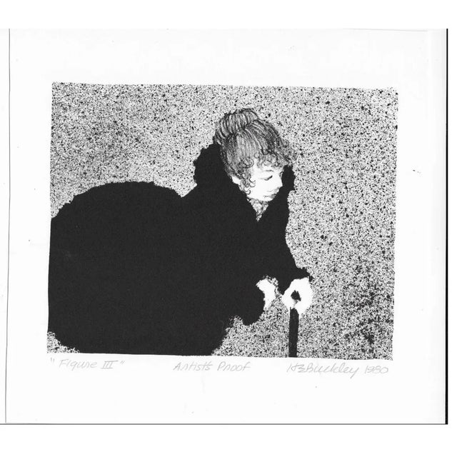 1980 litho by Harry E. Buckley (1930-2010) "Figure III," pencil signed, titled, and marked AP. Combined shipping...