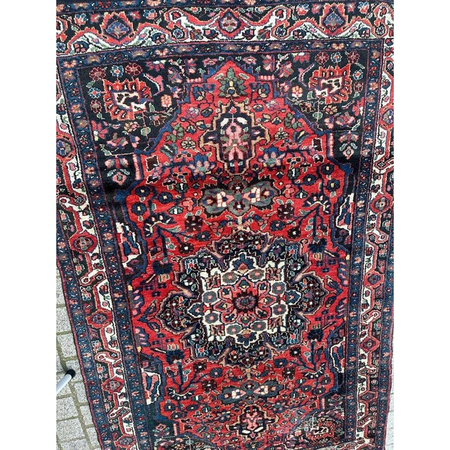 Mid-Century Kurdish Rug, 1940s For Sale - Image 15 of 17