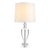 Late 20th Century Solid Crystal Urn Table Lamp For Sale