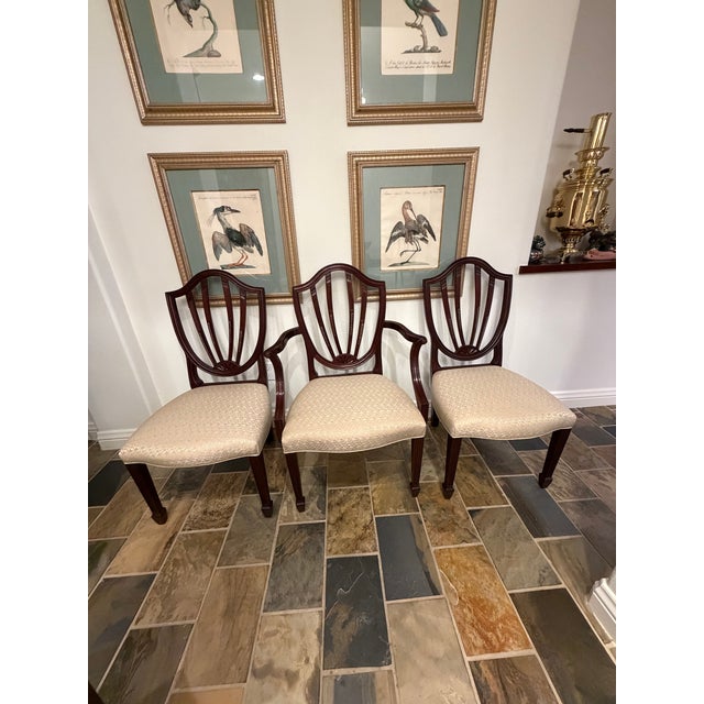 Baker Furniture Company 1990s Baker Furniture Mahogany Dining Chairs For Sale - Image 4 of 13