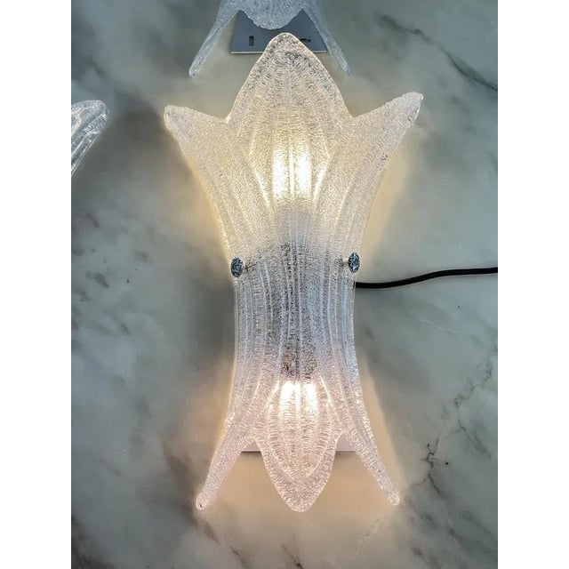 Murano Glass Wall Lights, Italy, 1990s, Set of 4 For Sale - Image 4 of 11